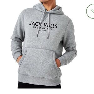 Jack Wills Men's Batsford Hoodie - Gray